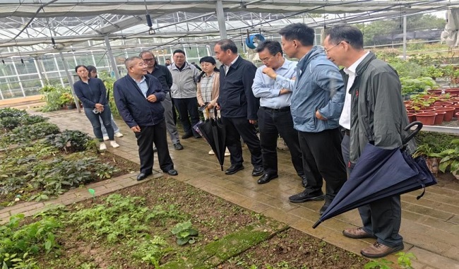 中国植物学会调研陕西省西安植物园